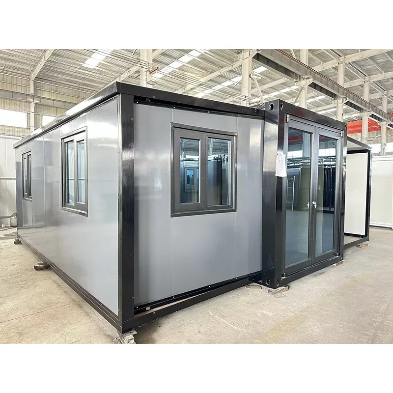 Steel Frame Hebei Manufactured Homes Australian Standard Prefab House Made 2 Bedrooms Expandable Container House Home