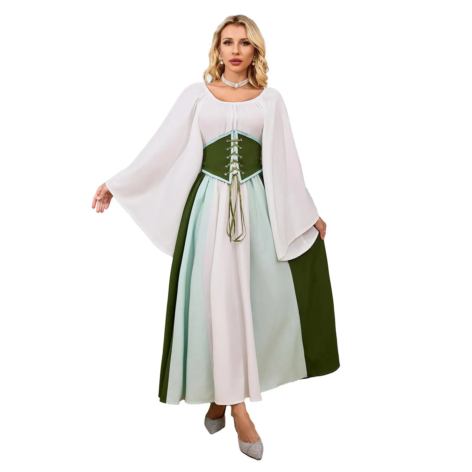 

Halloween Renaissance Lady Long Dress Stage Costume Role Playing Vintage Gift Women's Fashionable Traditional Chinese Clothing