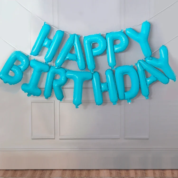 Luftballons, Partyzubehör, Geburtstagsdekoration, alles Gute zum Jahrestag, Babyparty, Mädchen, Junge, Geschlecht offenbaren, blauen Folienballon für Kinder – Detail 10
