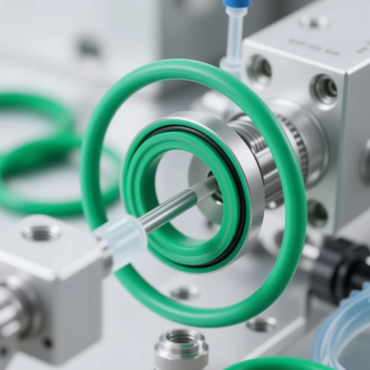 FKM CS1.9/2/2.2/2.4mm OD5-40mm Green Fluororubber O-ring sealing gasket Waterproof heat-resistant Valve piston seal