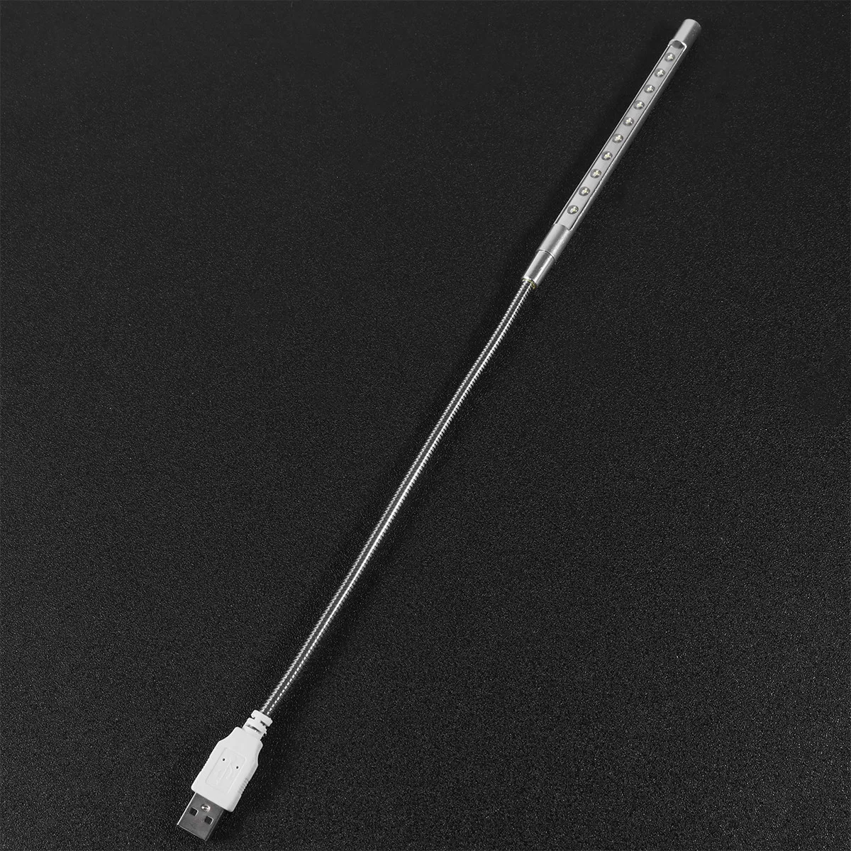 Keyboard Lamp Laptop USB Light Black Flexible 360 Degree Rotation Eye Protection Small Table Light for Home Dormitory