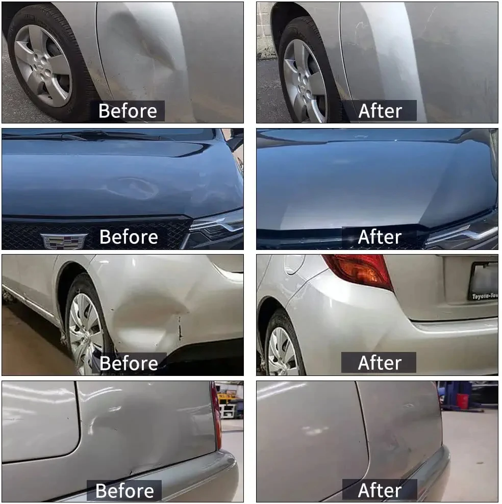 Dent Puller - Dent Remover with T bar Dent Puller and Upgraded Dent Puller Tabs for Car Dent Repair and Metal Surface Dent Remov