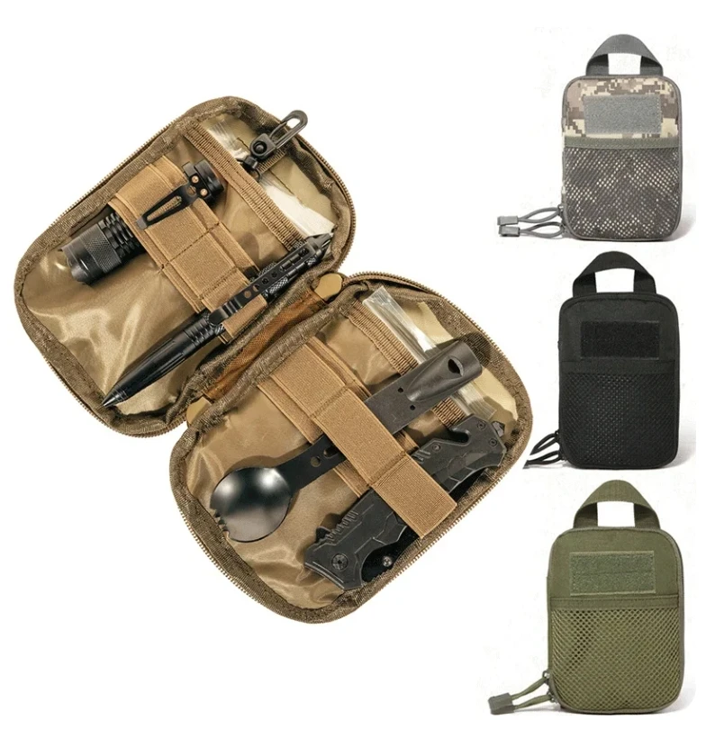 600D Nylon Bag Outdoor Molle Waist Fanny Pack Phone Pouch Belt Waist Bag EDC Gear Hunting Bag Gadget Purses