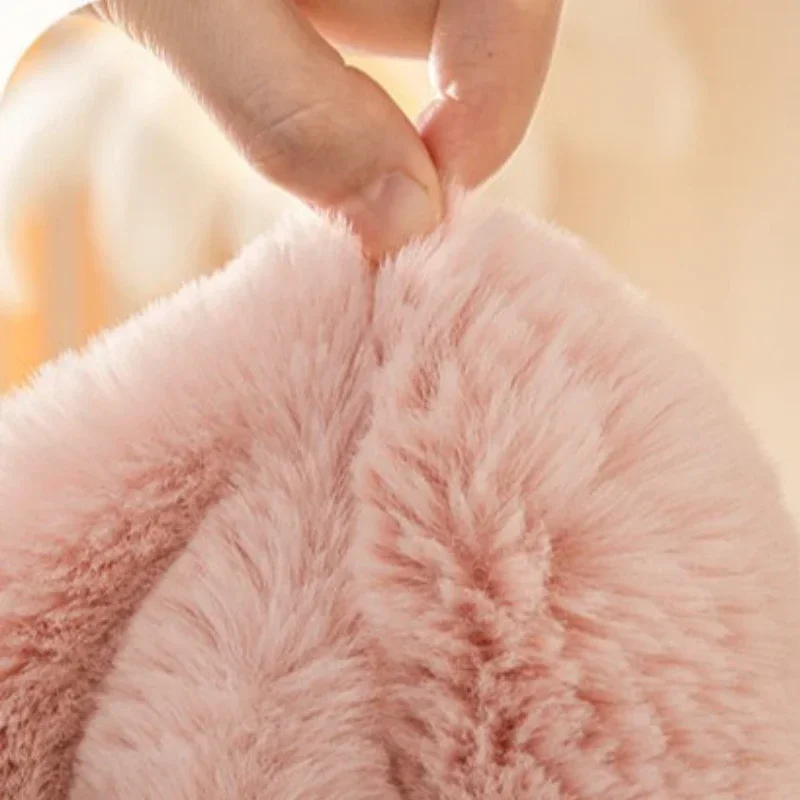 Light Luxury Rabbit Plush Sofa Towel 2026Winter Plush Thickened Integrated Sofa Covers High End Anti Slip Warm Sofa Cushion