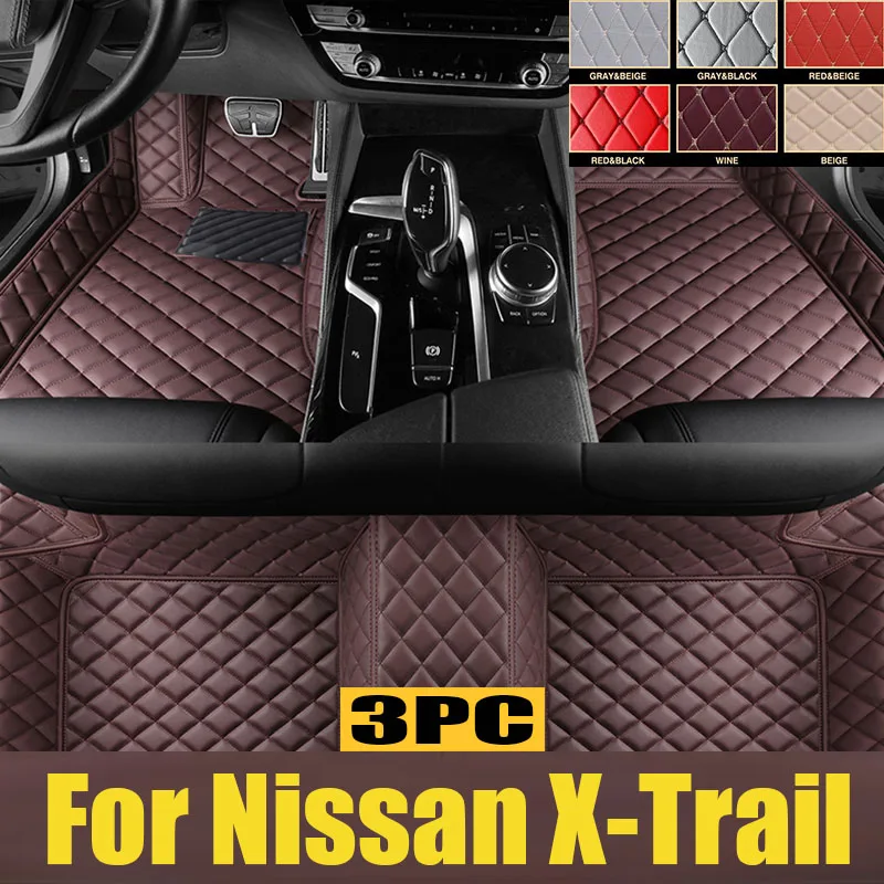 

For Nissan X-Trail T32 3rd 2014-2021 Auto Car Floor Mats All-Weather TPE Foot Mats Pad Waterproof Tray Mat Interior trunk mat