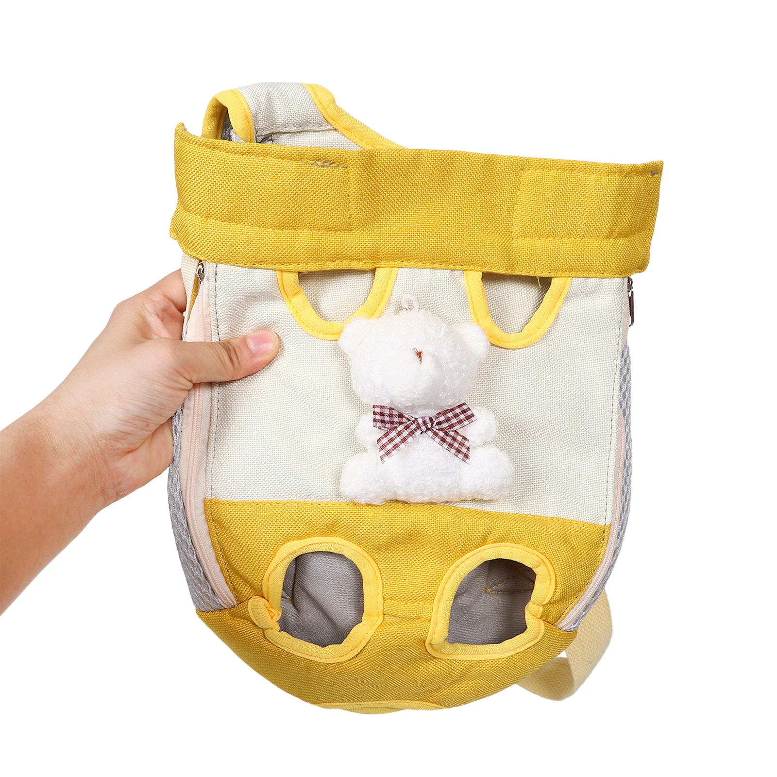 

Pet Backpack Carrier For Small Dogs Medium Cats Double Shoulder Design Breathable Durable Outdoor Hiking Travel Portable