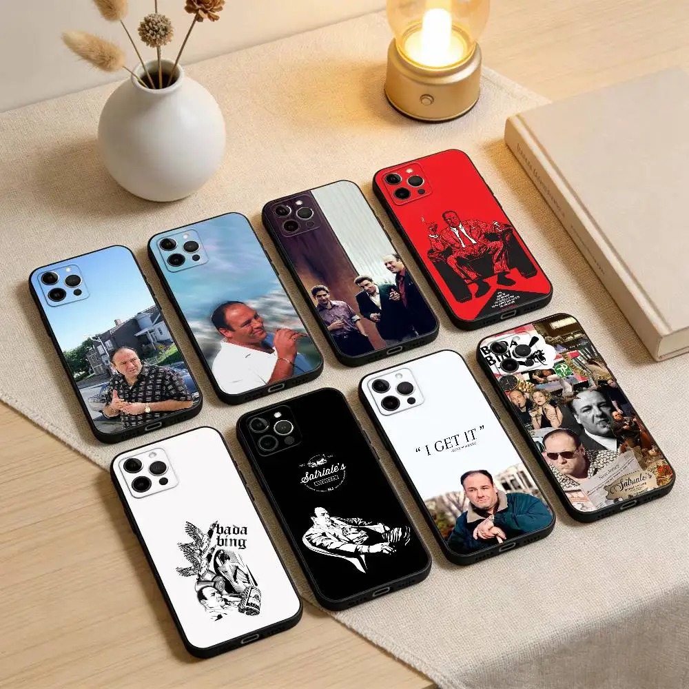 

The S-Sopranos T-Tony Phone Case For iPhone 17,16,15,14,13,12,11 Plus,Pro Max,XS,Soft Silicone Black Cover