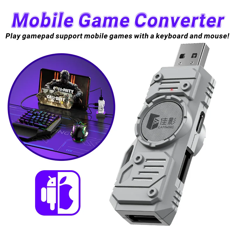 GAMWING M9 5-in-1 Keyboard And Mouse Converter Plug And Play For IOS/Android/Harmony