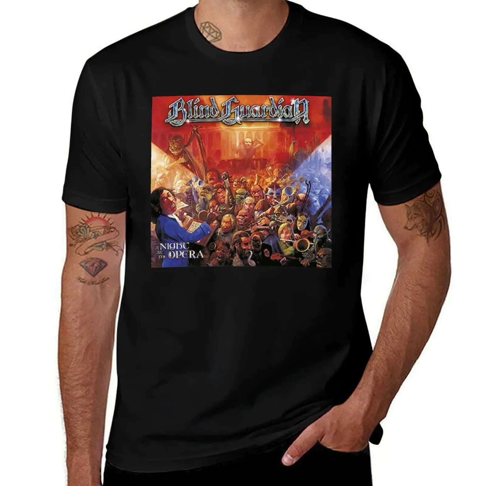 

Blind Guardian A Night at the Opera Album 2002 T-Shirt mens graphic t shirts T-Shirt