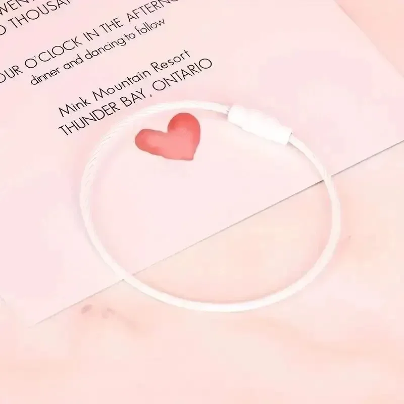 10 قطع من أسلاك الفولاذ المقاوم للصدأ الملونة، مشبك سلسلة مفاتيح متين وسهل التركيب، مثالي للسفر والاستخدام اليومي