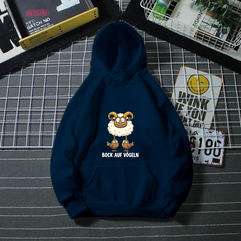 هوديي للرجال والنساء باللون الأزرق الداكن بطباعة شعار Xoriet هوديي كاجوال ملابس الشارع الشهير للارتداء اليومي والأنشطة الخارجية