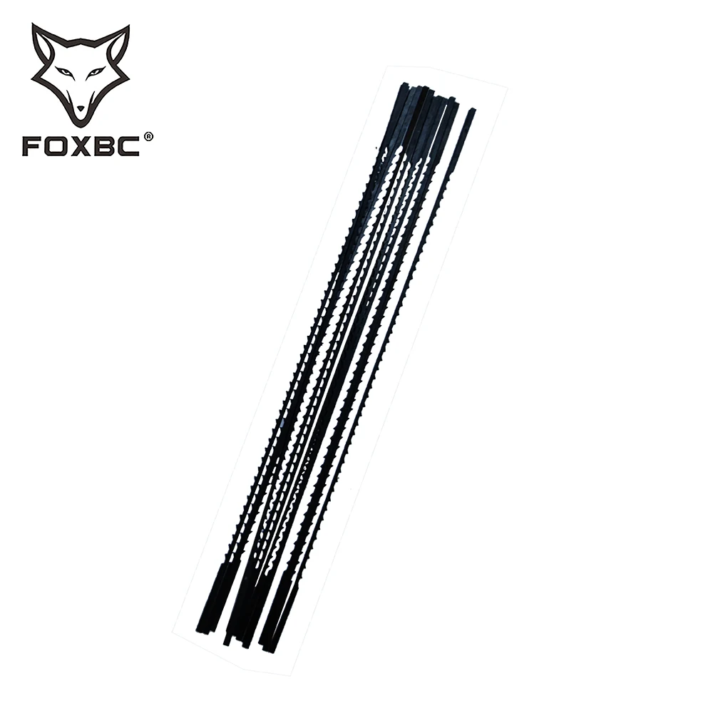 FOXBC 36PCS 130mm Plain End Scroll Saw Blades 10 TPI 5 inch for Woodworking