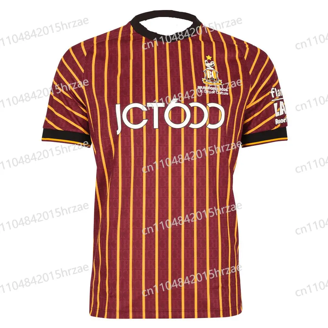 

The 26 Season Bradford City AFC Home Away Footbool Jersey T-shirt 3D Printed Comfortbale T-shirt Same for Adults and Children