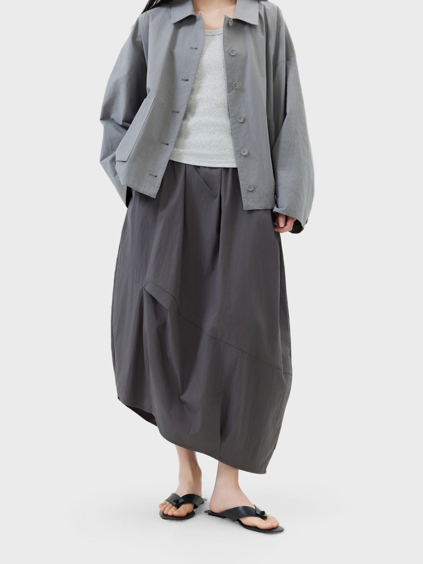 

Асимметричная юбка-шорты с высокой талией из хлопковой смеси, дышащая, приятная к телу, женская, модная, весенняя, с эластичной талией