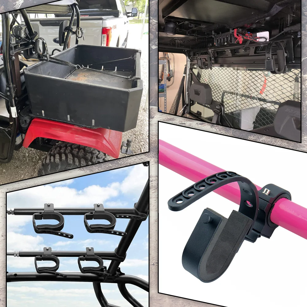 UTV Gun Rack Holder ATV Gun Holder Shovel Mount Bow Rack Fits for 1.5\