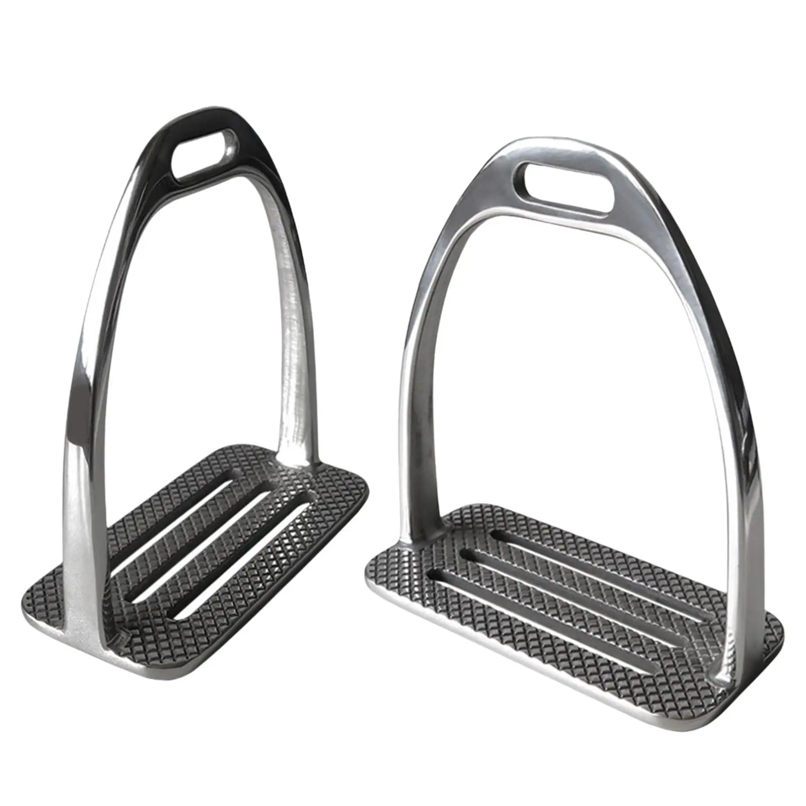 

2x Horse Stirrups Stainless Steel Lightweight Saddle Stirrups for Enthusiasts Outdoor Activities Adults Riding Equestrian Sports