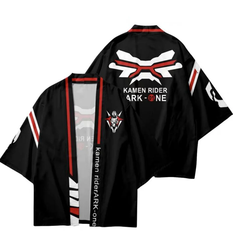 Kamen Rider Ark-One 3d Kimono Shirt Cosplay Japanese Anime Fashion Summer Men Women Seven Point Sleeve Tops Cardigan Jackets 4XL