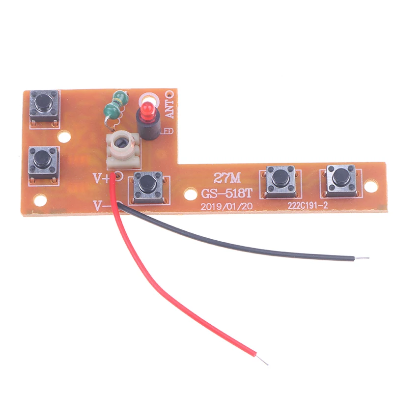 1 ensemble 5CH RC télécommande 27MHz Circuit PCB émetteur et récepteur carte avec antenne système Radio accessoires de voiture