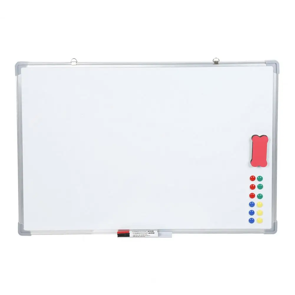 Portable Rolling Whiteboard Magnetic Dry Erase Board with Stand Wheels Double Sided Mobile Easel Markers White Board with Wheels