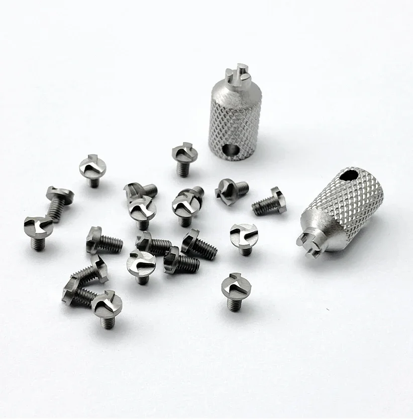 Customized M2.5 Windmill Head Screws for DIY Folding Knife Modification Accessories Stainless Steel Knife Handle Screws-6pieces