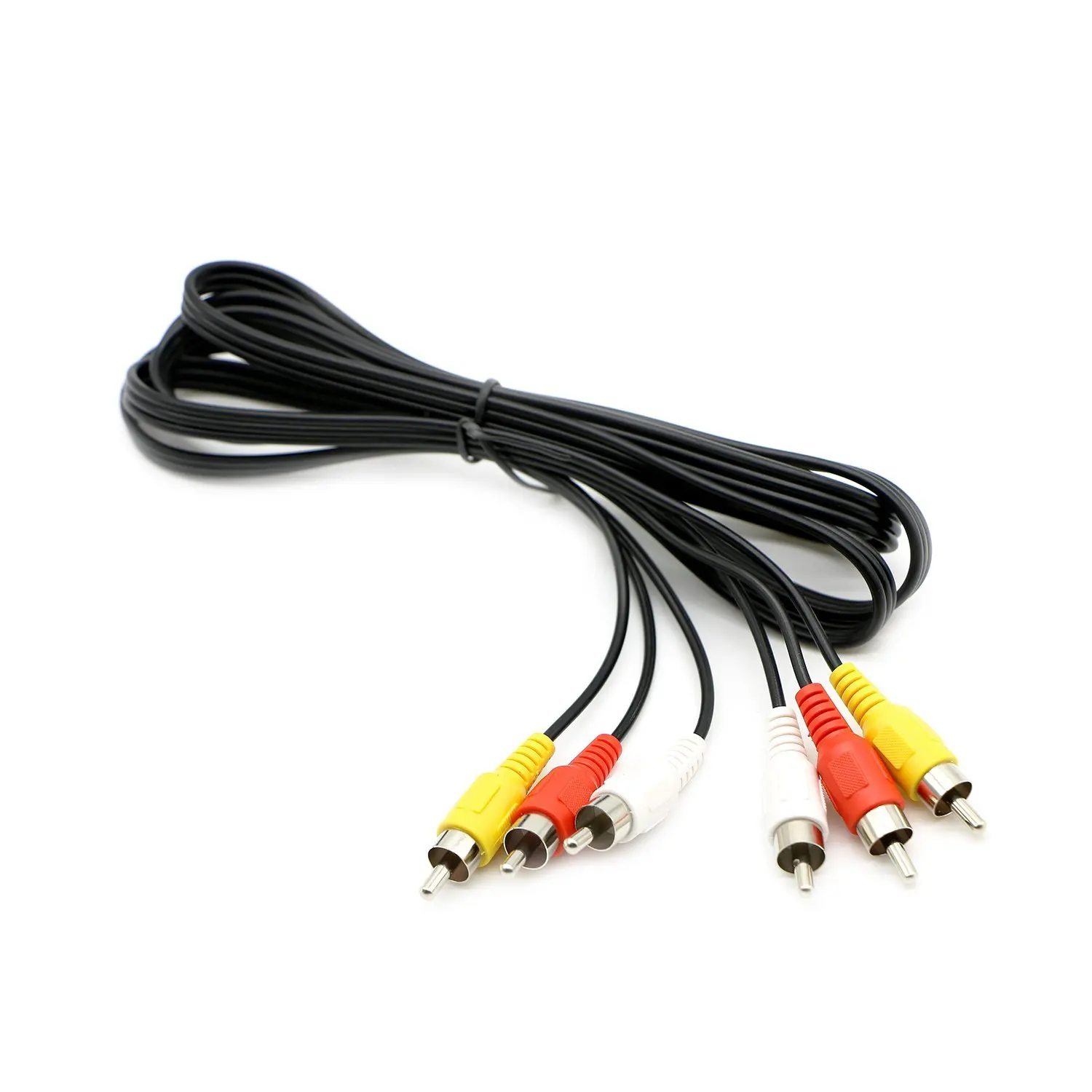 

3 RCA Male To Male AV Line Audio Video Composite Cable for Television TV Set-top Box DVD CD Player Multimedia Amplifier