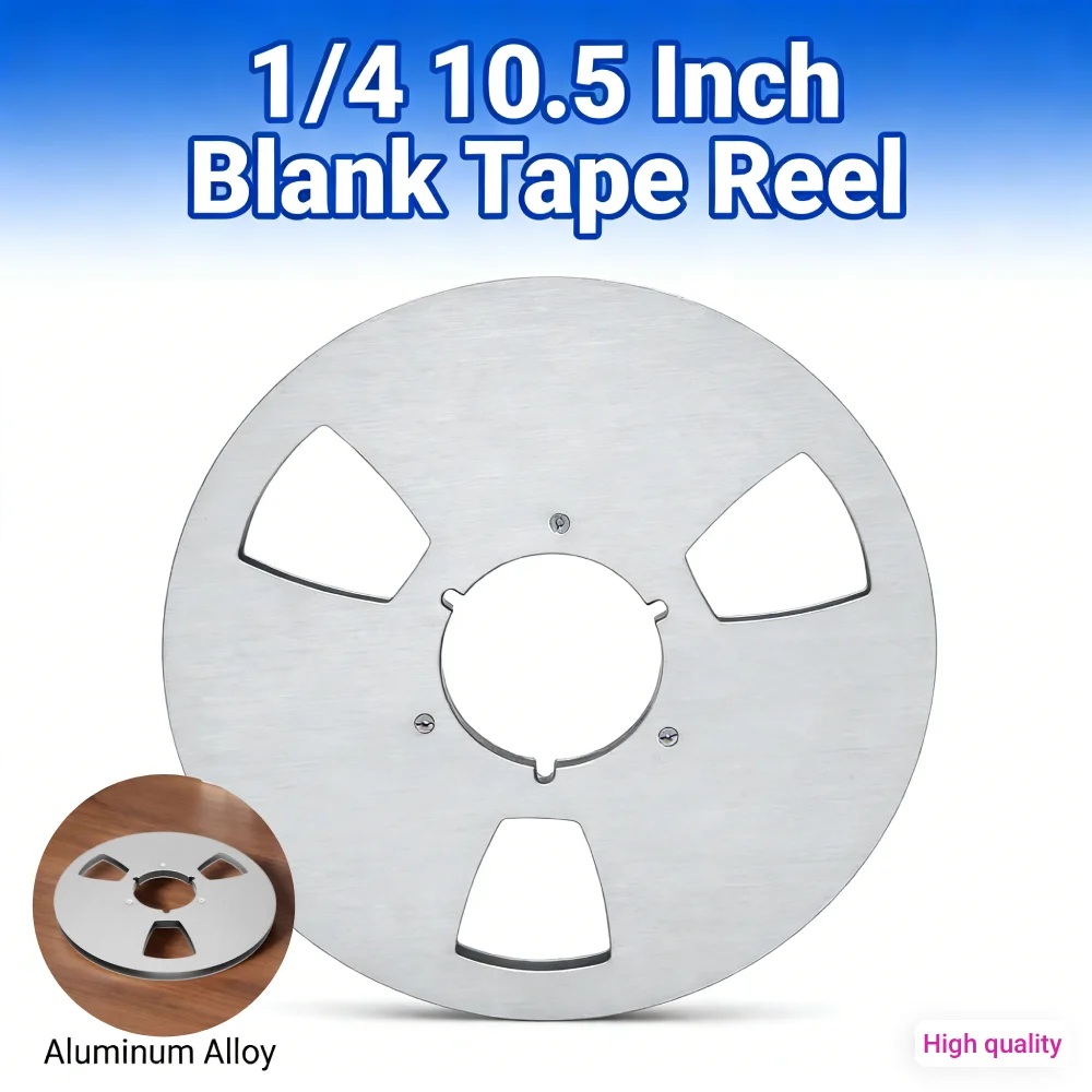 

Алюминиевая катушка для магнитофонной ленты 1/4 дюйма, 10,5 дюймов, для замены и ремонта магнитофонов