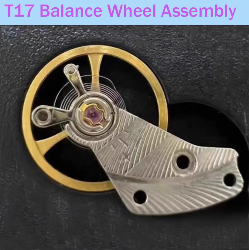 

Аксессуары для часов подходят для бытового механизма T17 с полным поворотным зажимом T17, запасные части для сборки балансировочного колеса