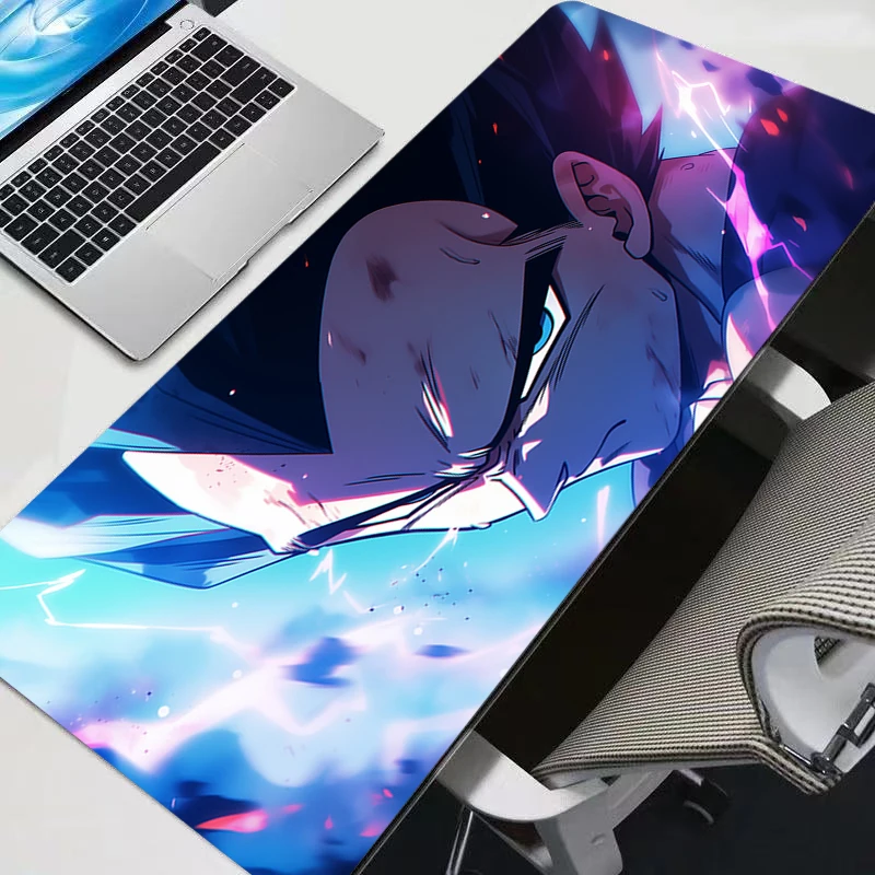 Vegeta Dragon Ball Z 90x40cm XXL Gummi Großes PC-Mauspad Gamer Gaming DBZ Mauspads Schreibtisch Tastaturmatte Computer Laptop DBZ Matte