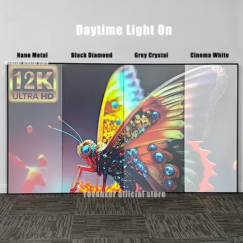 Yovanxer Черный алмаз ALR проекционный экран 4K 8K 3D