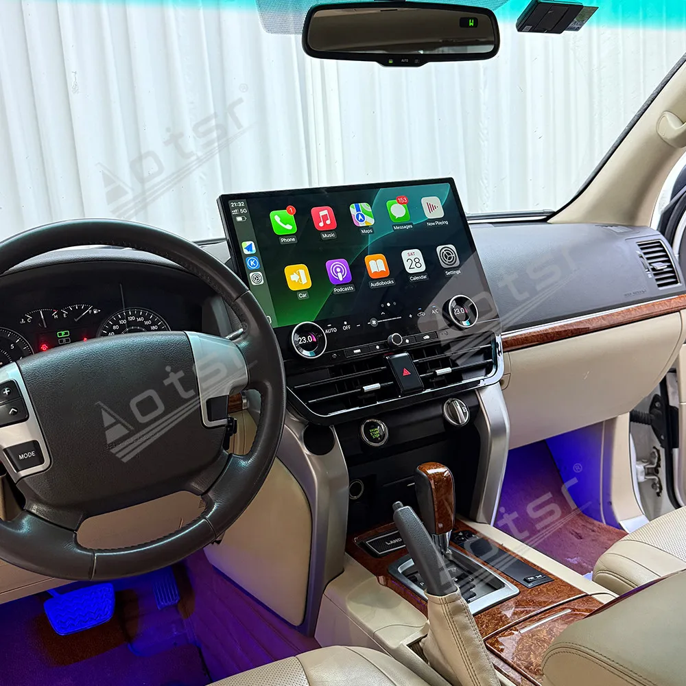 

Мультимедийная система Qualcomm Android Auto с голосовым управлением для Toyota Land Cruiser LC200 2008~2015, GPS-навигация, автомобильное радио, головное устройство