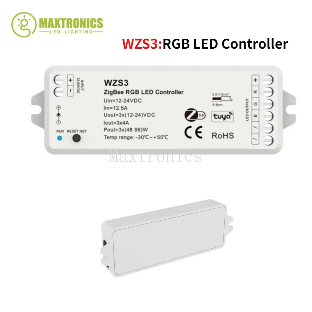 Zigbee 3.0 DC12-24-36V LED Controller WZS1/2/3/4/5 Voice /Google/Alexa control For Single Color CCT RGB RGBW RGB+CCT Led Strip