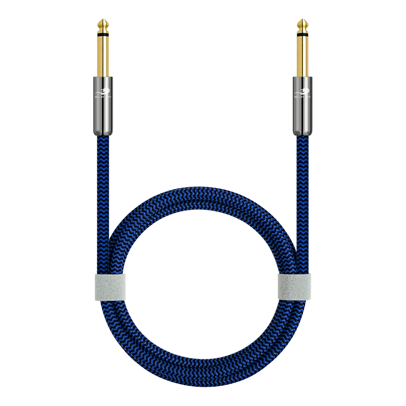 6.35mm To 6.35mm Mono TS Jack Cable for Amplifier Mixer Bass Guitar 1/2/3/5/10/20/30 Meter 6.35/6.5 Mm Audio Connector Male