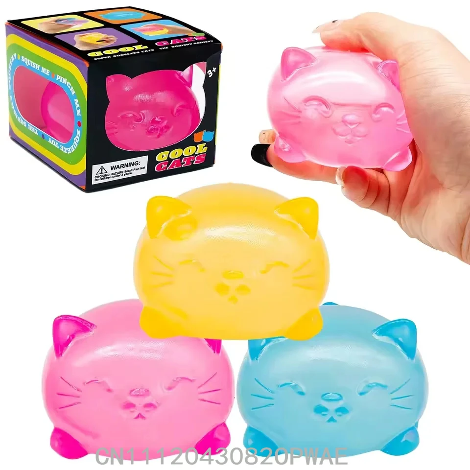 

Mini Cute Cat Shape Needoh Squishy Maltose Decompression Toy Non-toxic Fun Tool Pressure Relief Adults Kids Birthday Party Gift