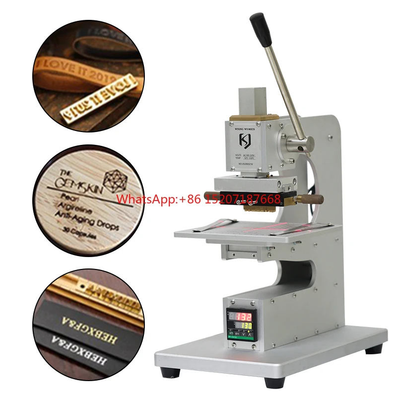 

Customized Logo Embossing Manual Digital Hot Stamping Machine Leather Bag Hot Stamping Machine Wallet Gold Bar