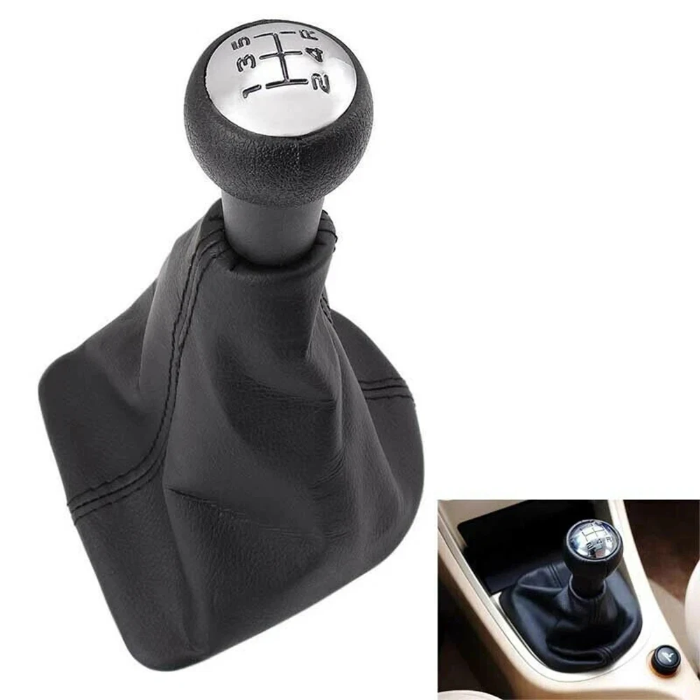 

5 Speed Car Shift Gear Knob With Lever Gaitor Boot Cover For 207 For 307 For 308 Accessories With Gaitor Boot Replacement