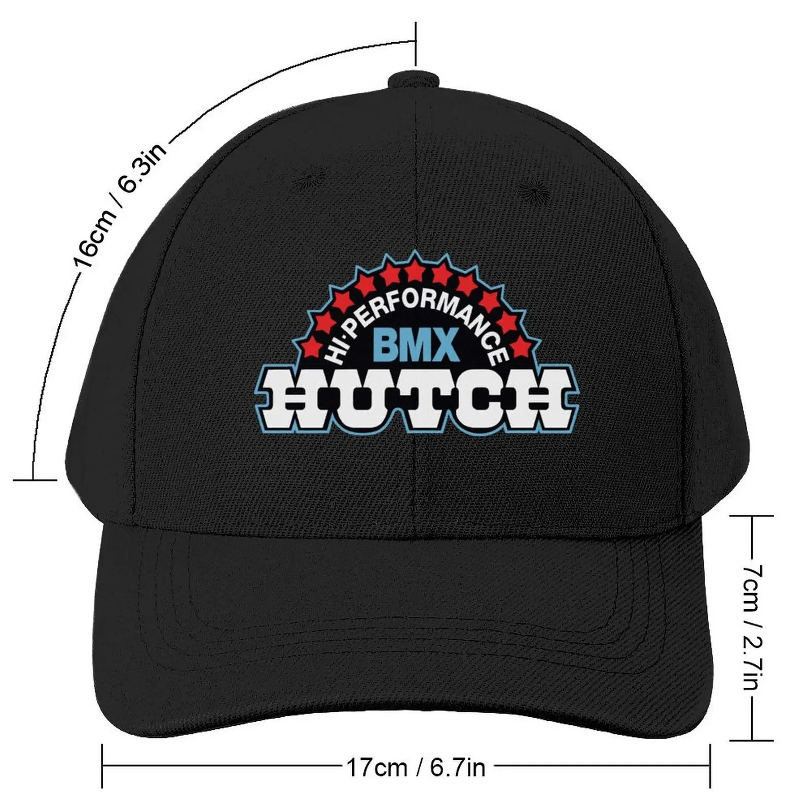 Hutch Hi-Performance BMX Red White Blue Black Tim Judge Baseball Cap Rave Hat Beach Women Beach Fashion Men's