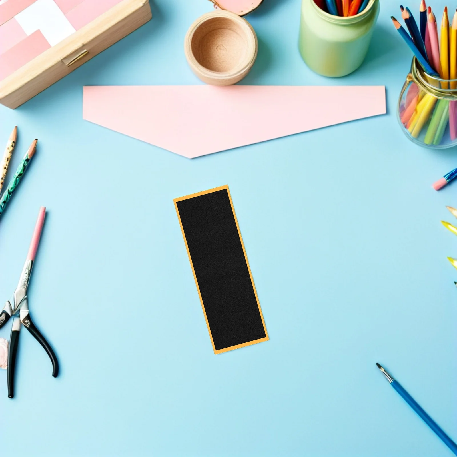 16 قطعة شريط لاصق أسود للوح التزلج الصغير مقاس 38 مم × 110 مم، وسادة إسفنجية عالية الاحتكاك غير قابلة للانزلاق ذاتية اللصق لحركات التزلج الصغيرة