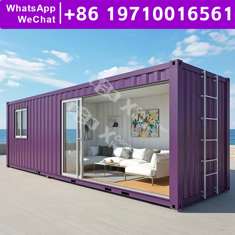 

Steel Modular Residential Cabins Flat Pack House Prefab Tiny Home Rural Sustainable Dormitory Engineering High Quality Classroom