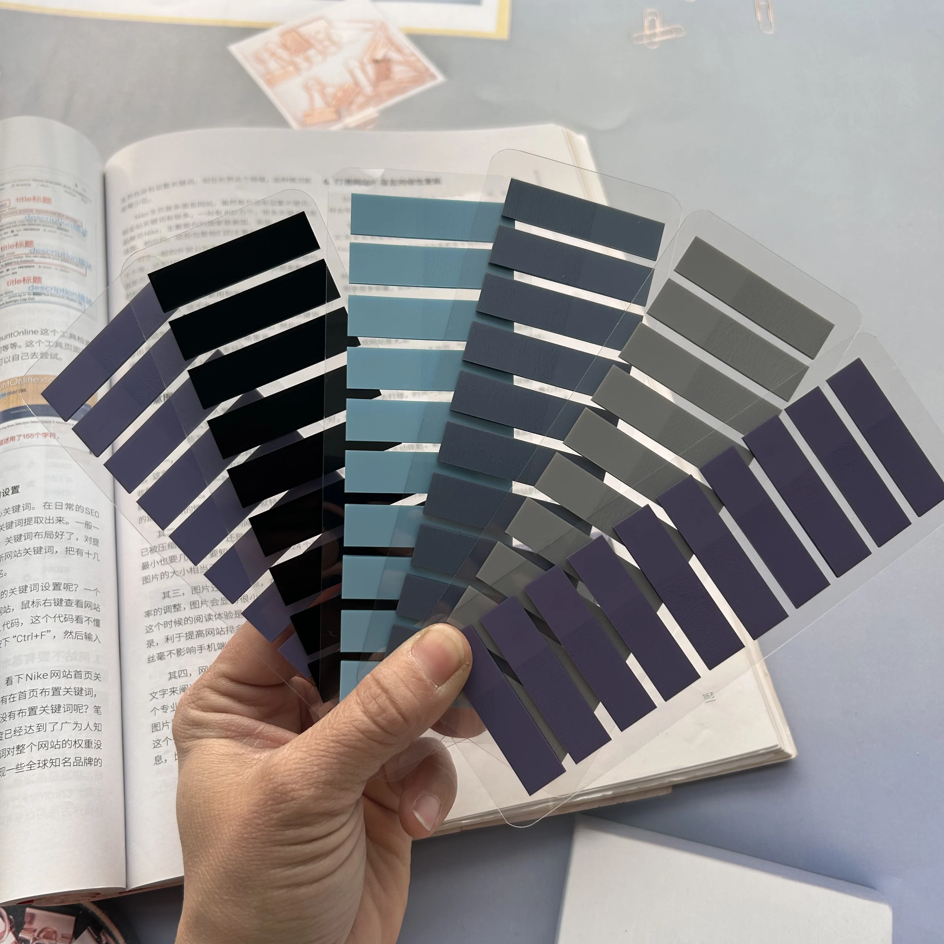 Sticky Index Labels 1200 Sheets Stationery Color Sticky Writable Repositionable Index Tabs Flags for Pages Markers Reading Notes
