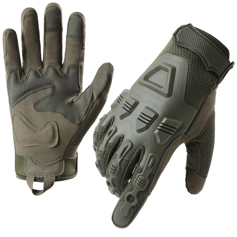 Tactical gloves for men, suitable for outdoor activities such as hiking, mountaineering, fitness, and cycling. Made with microfi