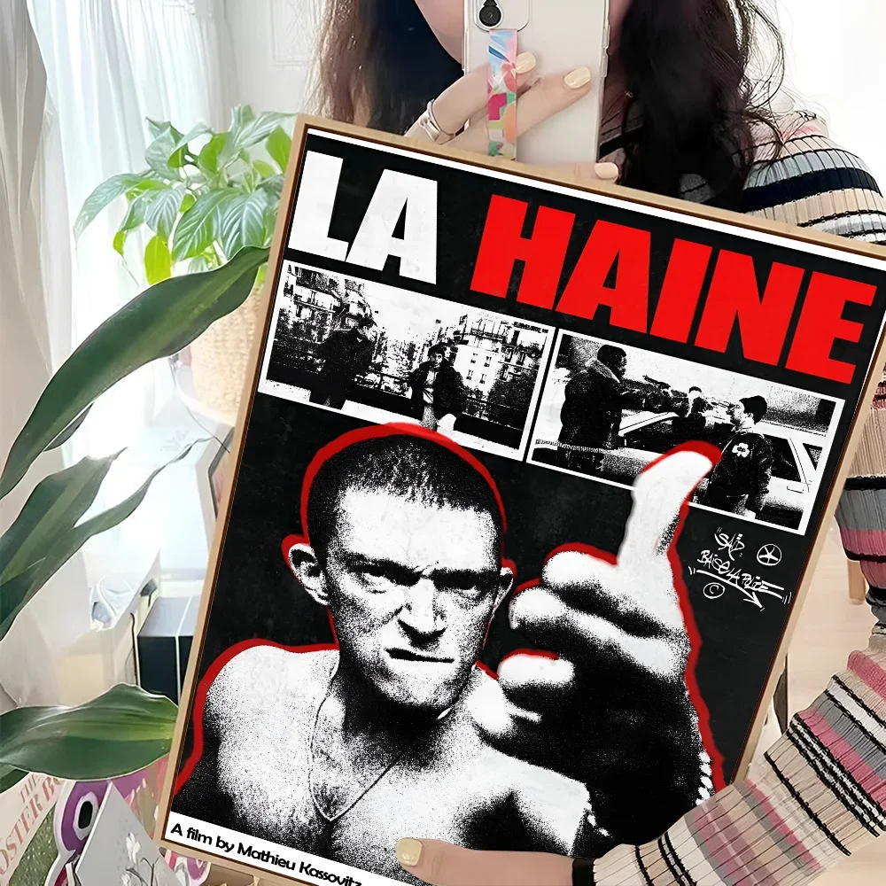 Movie La Haine Poster Sticky HD Quality Wall Art Retro Posters for Home Kawaii Room Decor