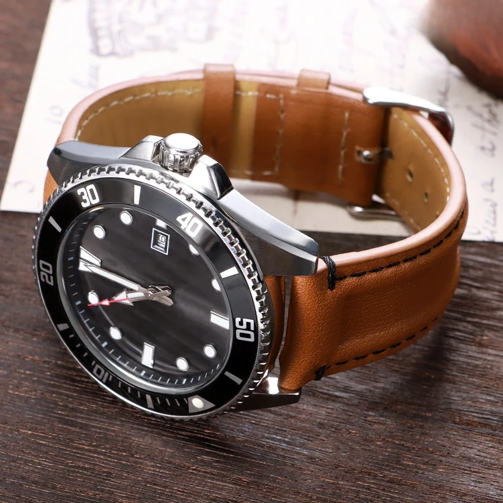 Litschi-Kornarmband, 20/22 mm, echtes weiches Leder-Uhrenarmband für Huawei Watch Gt3/Gt4, Schnellverschluss-Armband, Retro-braunes Armband