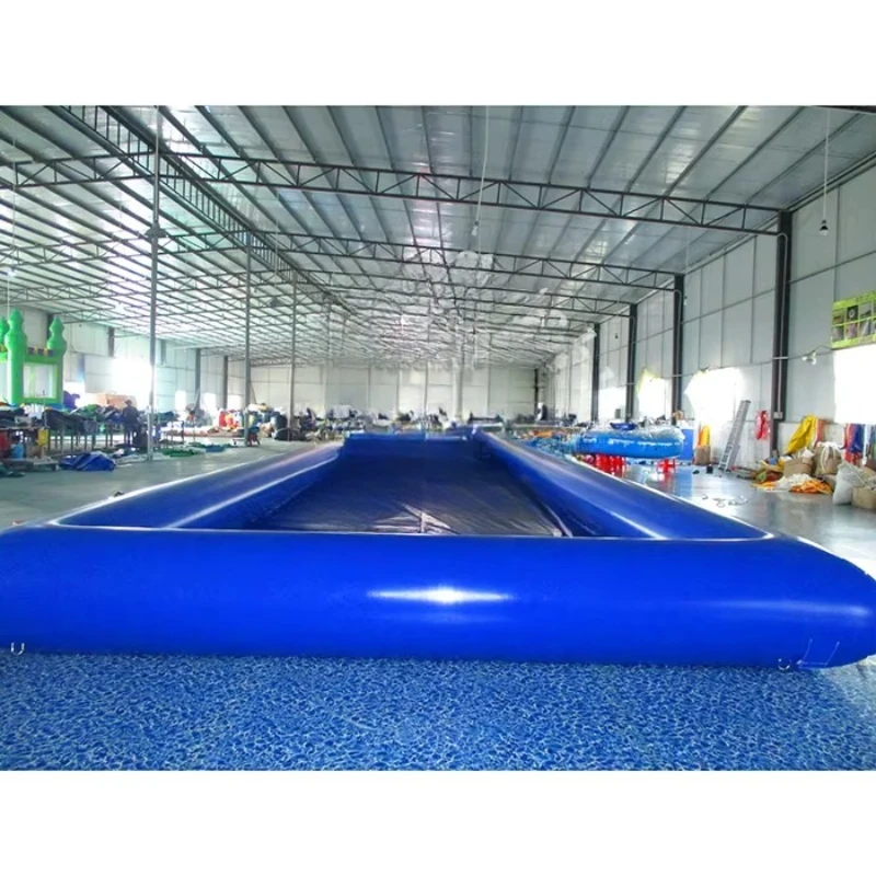 Blue Giant Inflatable Square Pool Commercial Inflatable Pool For Sale