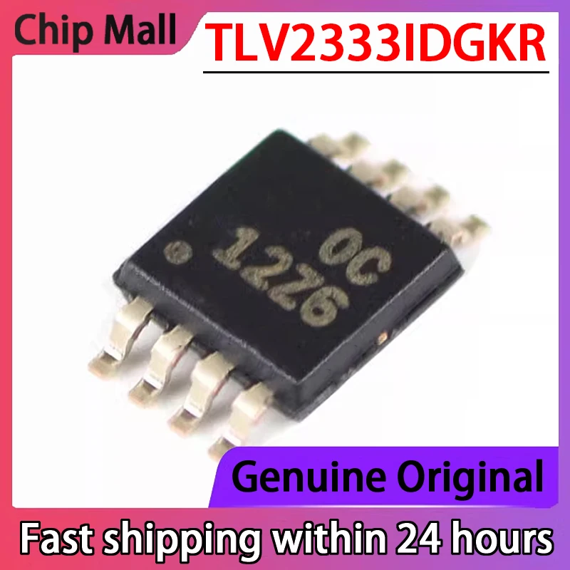 

2PCS Original TLV2333IDGKR Screen Printed 12Z6 Operational Amplifier Chip IC MSOP-8