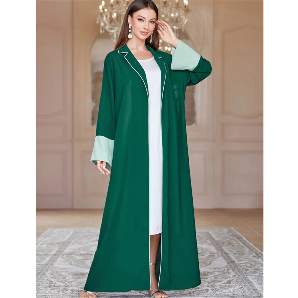 

Muslim Women Open Abaya Cardigan Hijab Maxi Dress Turkey Arab Kimono Dubai Islam Eid Party Gown Morocco Jalabiya Caftan Clothing