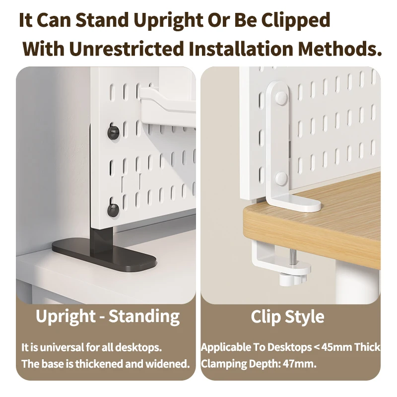 Desktop Storage Pegboard Accessories, Fixing Bracket, Equipped With A Large Number Of Freely Combinable Accessories.