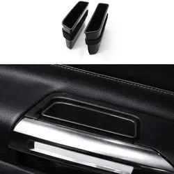 Door Side Storage Box Handle Pocket Armrest Phone Container accessories Compatible for Ford Mustang 2015-2021