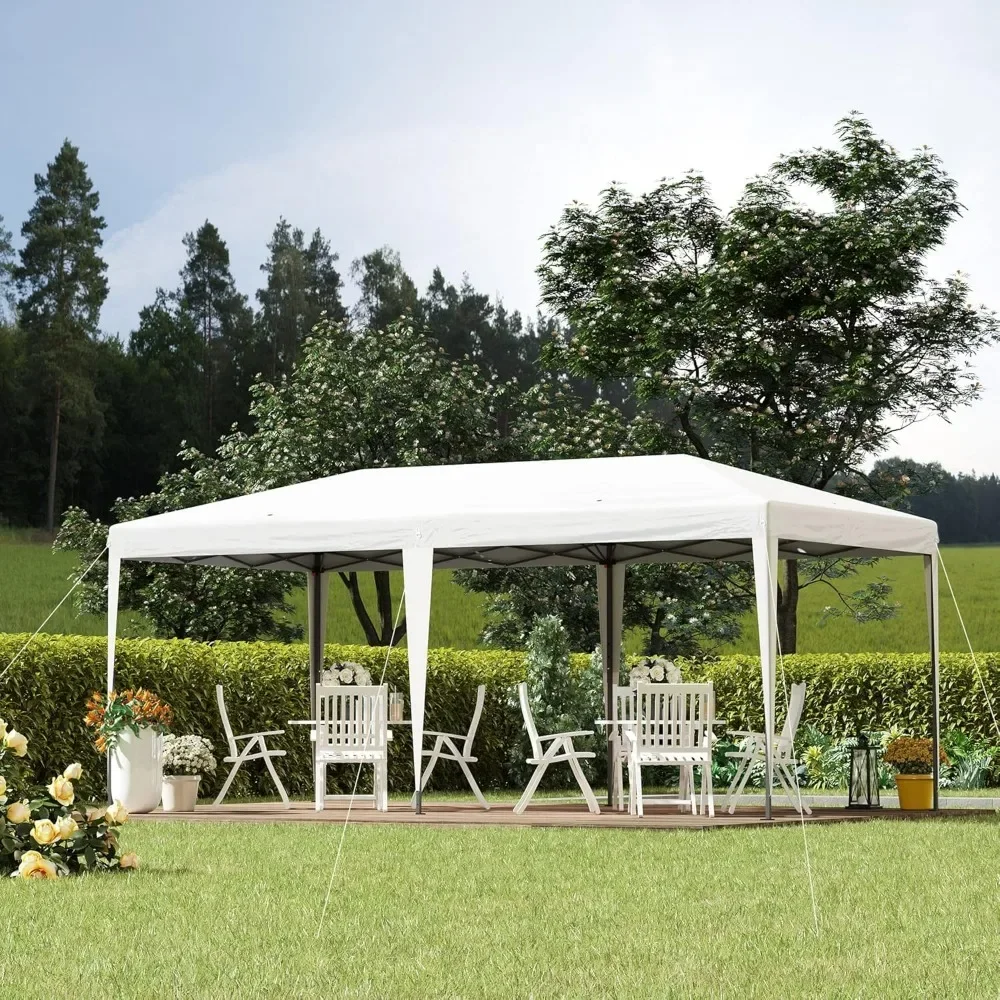 Pop Up Canopy Tent, Upgraded Heavy Duty Tents for Parties, Outdoor Instant Gazebo Sun Shade Shelter