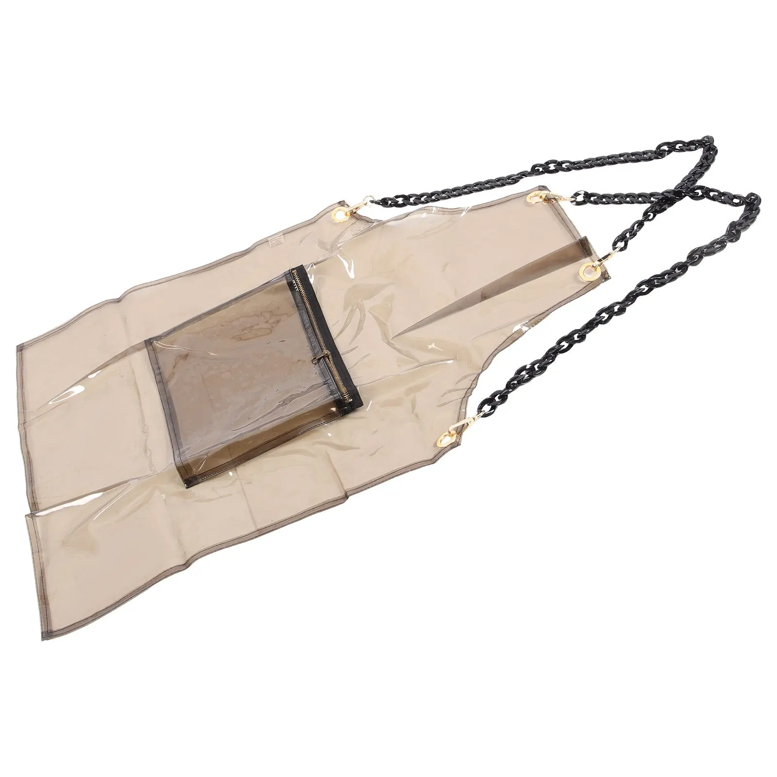 

Tpu Oil Waterproof Apron Protective Workwear Artist Barber Hair Stylist Salon Painting Pottery Crafting Aprons with Pocket