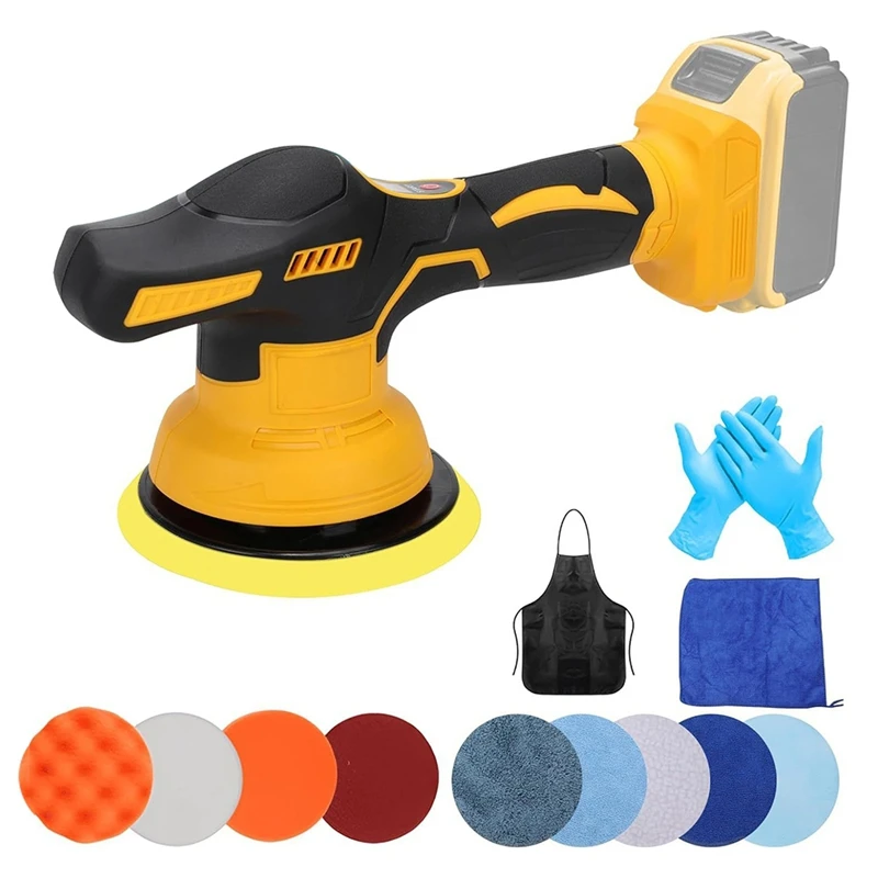 Cordless Car Polisher For Dewalt 20V Battery  8Variable Speed 3500RPM Car Buffer Polisher For Car Detailing Waxing